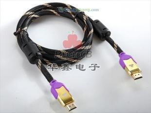 东莞供应黑色HDMI高清线 电脑显卡24K镀金连接线选购指南